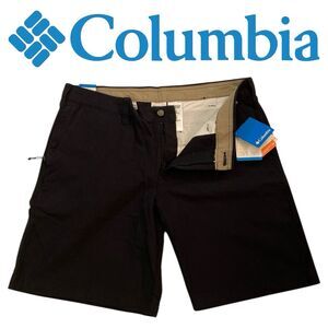 Columbia Omni Shade Chino Shorts Modern Classic Men’s 38 Black Sun Protection